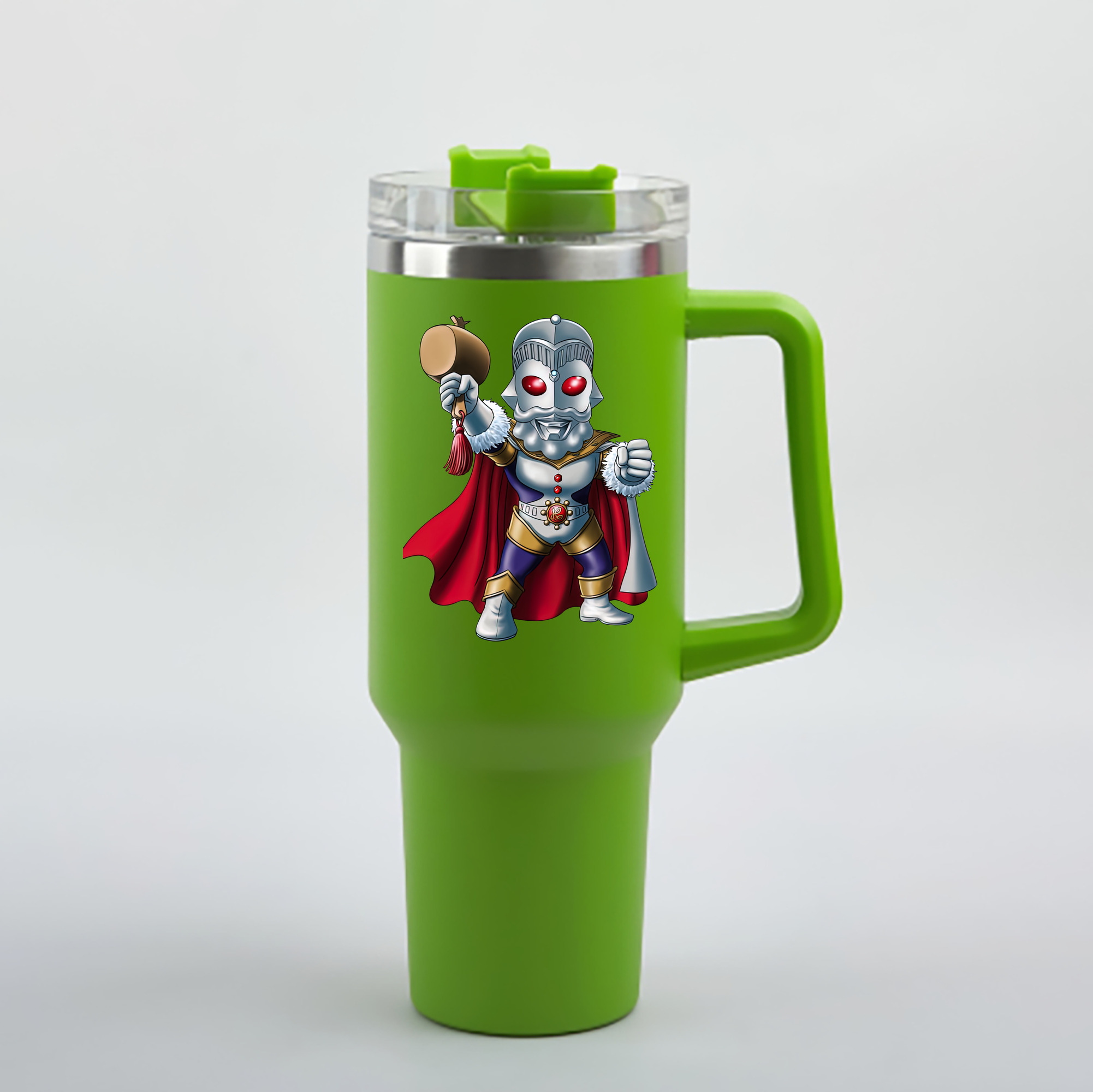 （画像用） ウルトラマン Ultraman 1200mL車用タンブラー - クリスタルステッカー（プラスチックストロー付き）